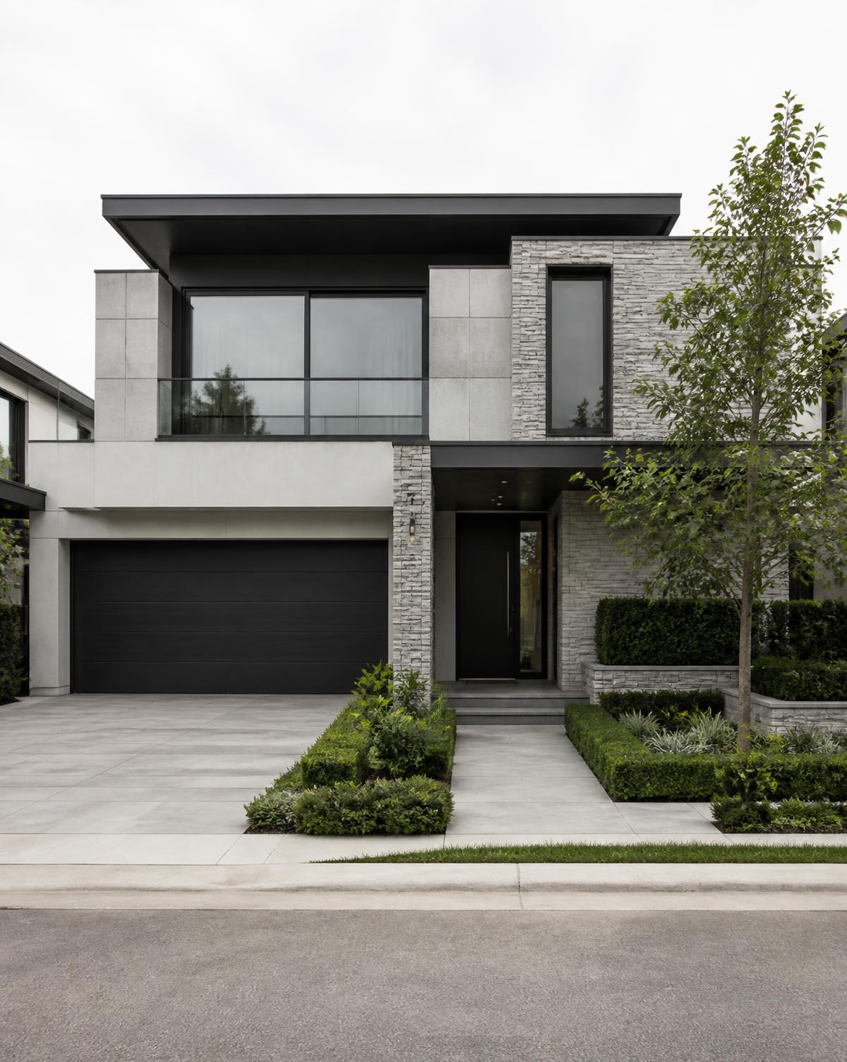 Contemporary residential property facade