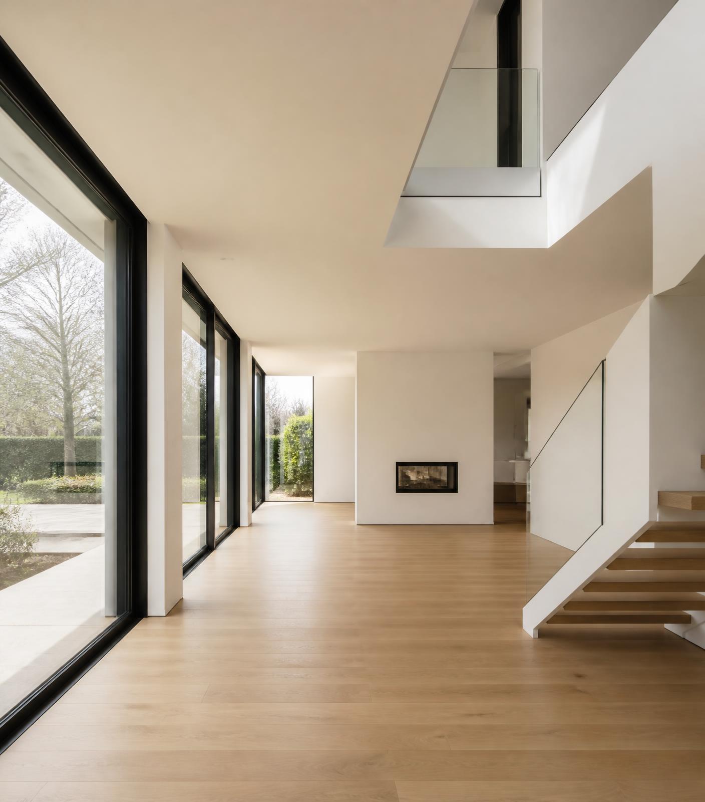 Minimal modern interior maintained to a professional standard