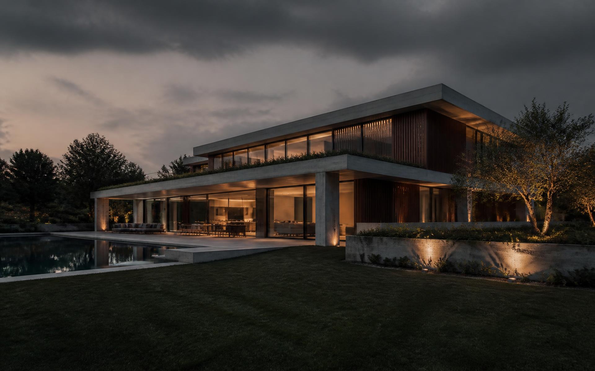 Modern residential property maintained by Shaw's Property Management